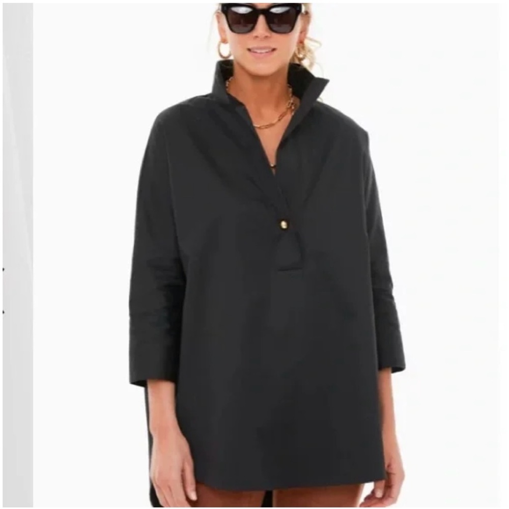 Tuckernuck Black Willow Blouse Gold Buttons Size  NWT